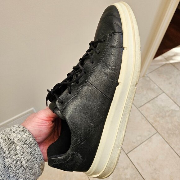 ECCO Men's Leather Street Sneaker, Black, Sz 12.5 - Picture 14 of 16